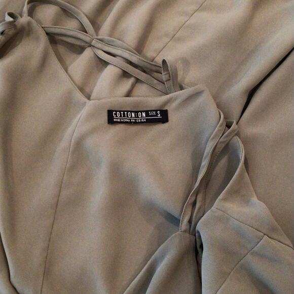 COTTON ON Spaghetti Strappy Back Chiffon Mini Dress size S - Picture 5 of 5